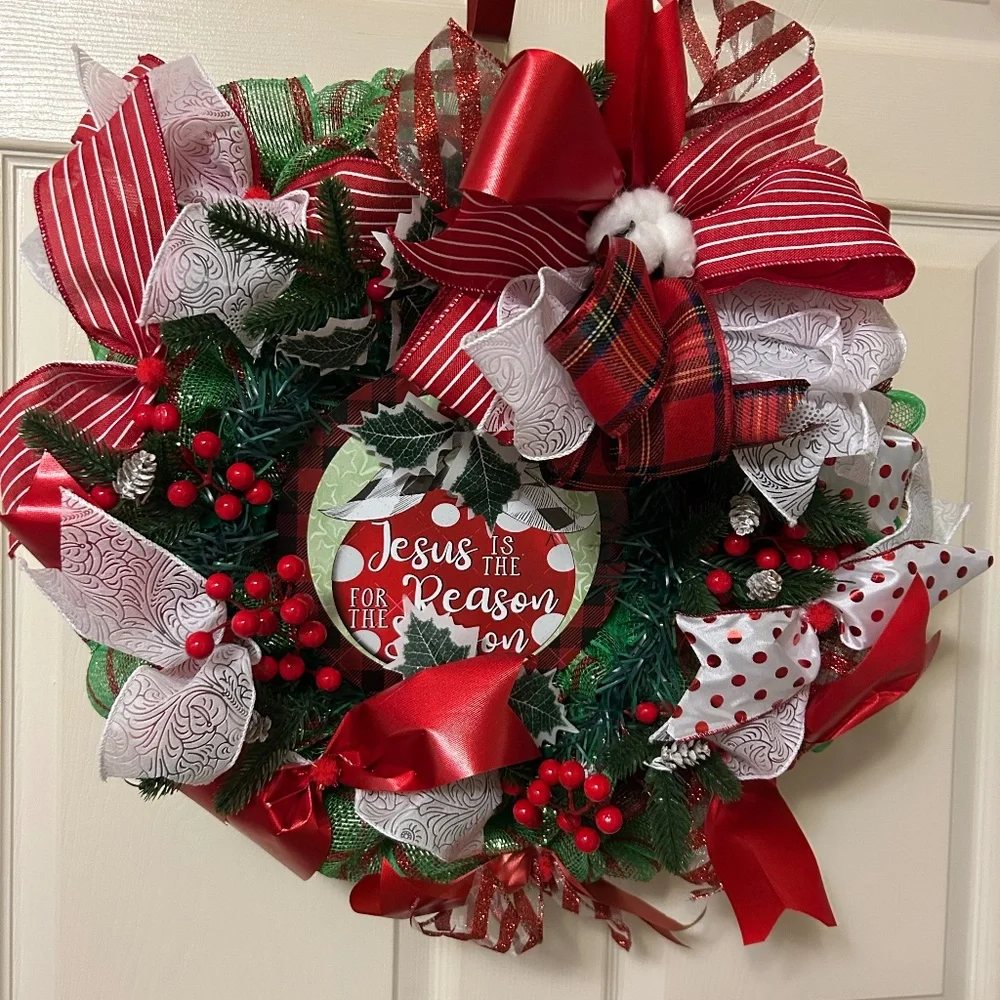 Jesus is the reason for the season wreath